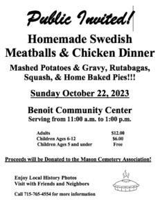 Mason Cemetery Fundraising Dinner